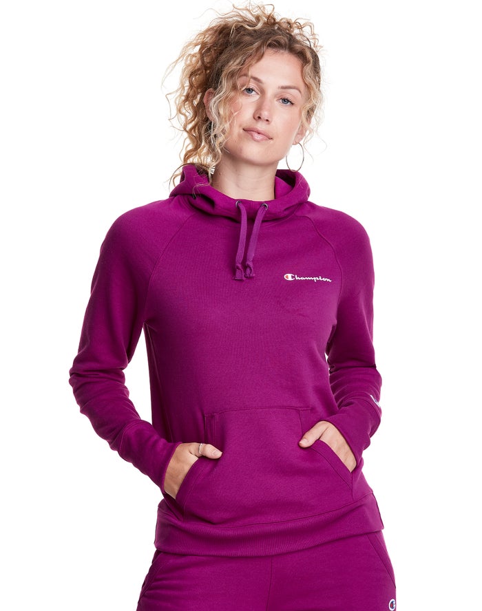 Champion Hoodie Dames - Roze - Powerblend Script Logo ( 381492-JTV )